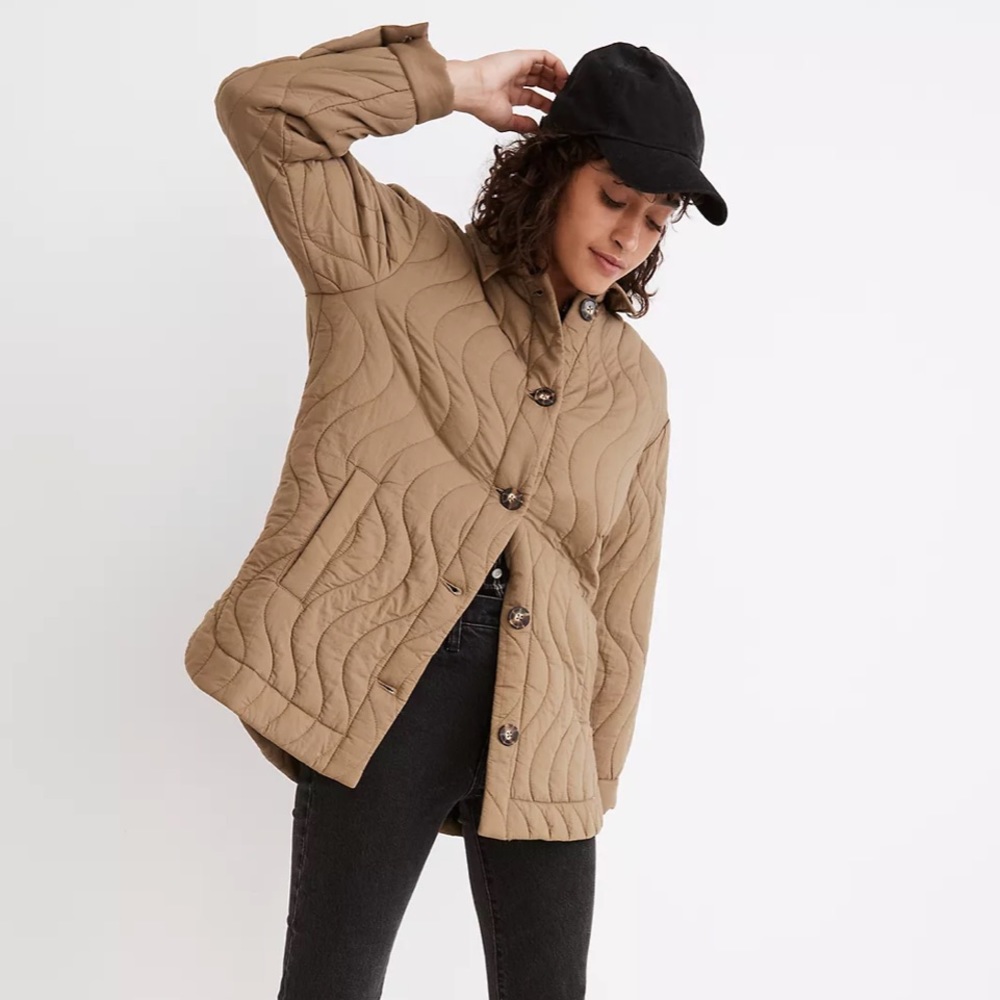 Madewell Belrose Quilted Shirt Jacket